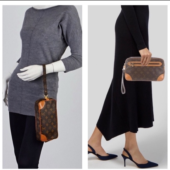 Louis Vuitton Monogram Canvas Marly Dragonne GM Wristlet Clutch/ Cosmetic Bag - Picture 8 of 8